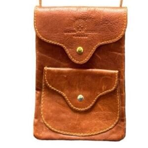 Andrea Frizzoni Travelers Leather Shoulder Wallet from Italy